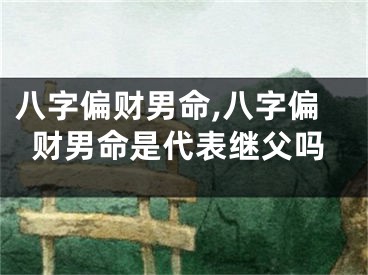 八字偏财男命,八字偏财男命是代表继父吗
