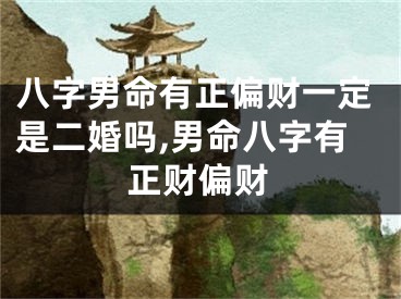 八字男命有正偏财一定是二婚吗,男命八字有正财偏财