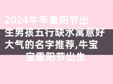 2024牛年重阳节出生男孩五行缺水寓意好大气的名字推荐,牛宝宝重阳节出生