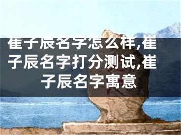 崔子辰名字怎么样,崔子辰名字打分测试,崔子辰名字寓意