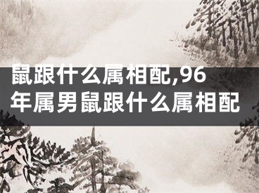 鼠跟什么属相配,96年属男鼠跟什么属相配