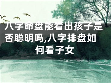 八字命盘能看出孩子是否聪明吗,八字排盘如何看子女