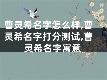 曹灵希名字怎么样,曹灵希名字打分测试,曹灵希名字寓意