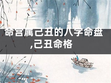 命宫属己丑的八字命盘,己丑命格