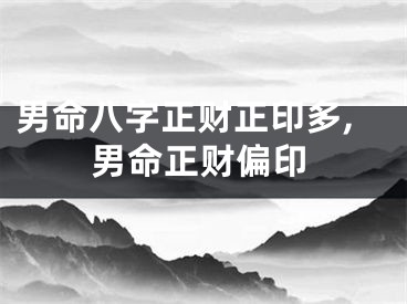 男命八字正财正印多,男命正财偏印