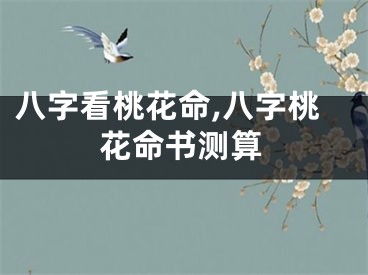 八字看桃花命,八字桃花命书测算