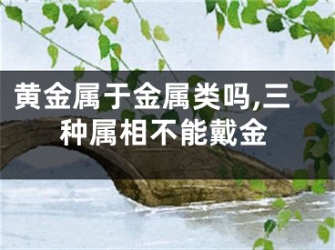 黄金属于金属类吗,三种属相不能戴金