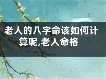老人的八字命该如何计算呢,老人命格