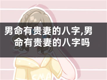 男命有贵妻的八字,男命有贵妻的八字吗