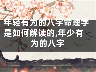 年轻有为的八字命理学是如何解读的,年少有为的八字