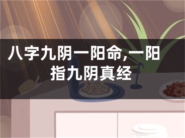 八字九阴一阳命,一阳指九阴真经