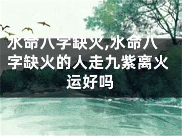 水命八字缺火,水命八字缺火的人走九紫离火运好吗