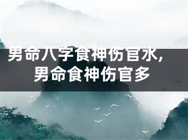 男命八字食神伤官水,男命食神伤官多