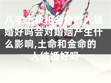 八字土命和金命的人结婚好吗会对婚姻产生什么影响,土命和金命的人结婚好吗