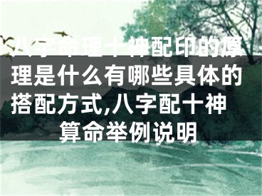 八字命理十神配印的原理是什么有哪些具体的搭配方式,八字配十神算命举例说明
