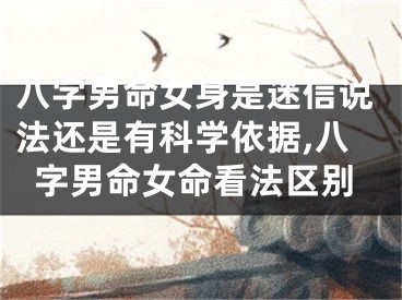 八字男命女身是迷信说法还是有科学依据,八字男命女命看法区别