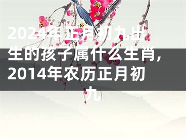 2024年正月初九出生的孩子属什么生肖,2014年农历正月初九