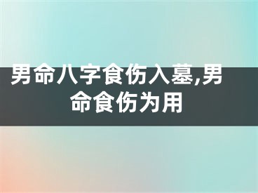 男命八字食伤入墓,男命食伤为用