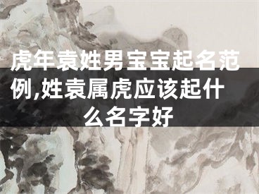 虎年袁姓男宝宝起名范例,姓袁属虎应该起什么名字好