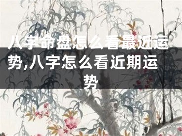 八字命盘怎么看最近运势,八字怎么看近期运势