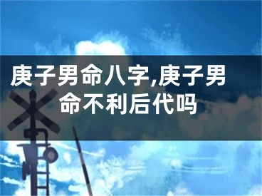 庚子男命八字,庚子男命不利后代吗