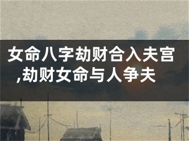 女命八字劫财合入夫宫,劫财女命与人争夫