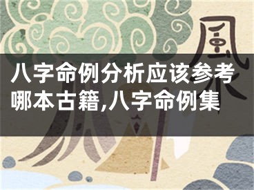 八字命例分析应该参考哪本古籍,八字命例集