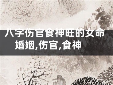 八字伤官食神旺的女命婚姻,伤官,食神