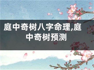 庭中奇树八字命理,庭中奇树预测