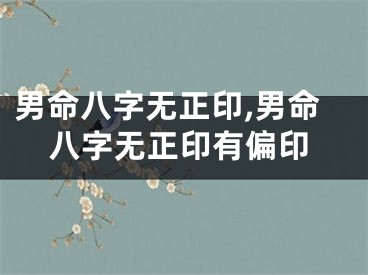 男命八字无正印,男命八字无正印有偏印