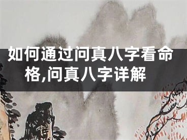 如何通过问真八字看命格,问真八字详解