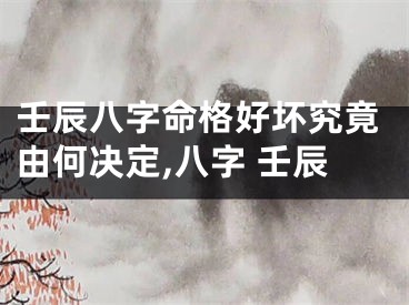 壬辰八字命格好坏究竟由何决定,八字 壬辰