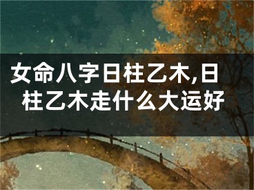 女命八字日柱乙木,日柱乙木走什么大运好