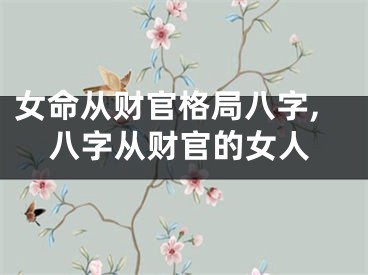 女命从财官格局八字,八字从财官的女人