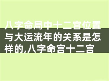 八字命局中十二宫位置与大运流年的关系是怎样的,八字命宫十二宫