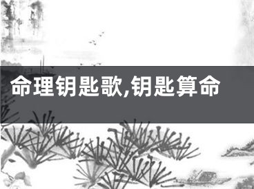 命理钥匙歌,钥匙算命