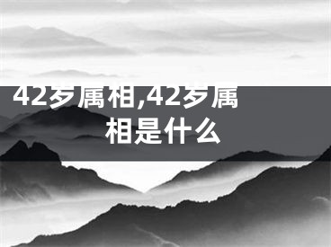 42岁属相,42岁属相是什么