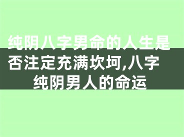 纯阴八字男命的人生是否注定充满坎坷,八字纯阴男人的命运