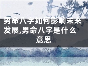 男命八字如何影响未来发展,男命八字是什么意思