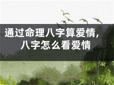 通过命理八字算爱情,八字怎么看爱情