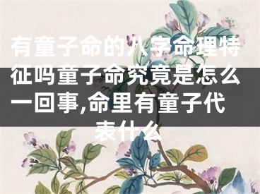 有童子命的八字命理特征吗童子命究竟是怎么一回事,命里有童子代表什么