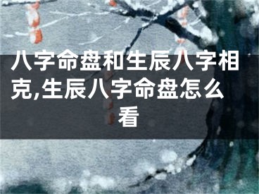 八字命盘和生辰八字相克,生辰八字命盘怎么看