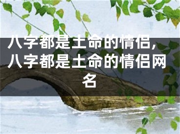 八字都是土命的情侣,八字都是土命的情侣网名