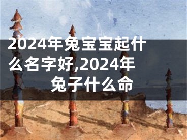 2024年兔宝宝起什么名字好,2024年兔子什么命