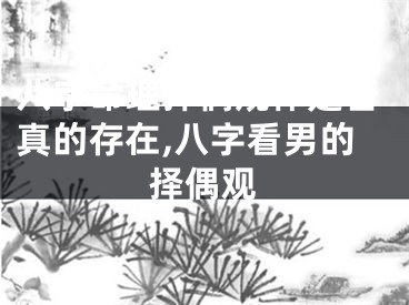 八字命理择偶规律是否真的存在,八字看男的择偶观