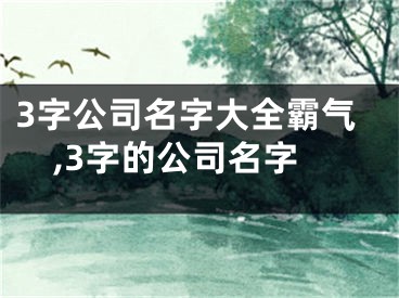 3字公司名字大全霸气,3字的公司名字