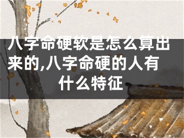 八字命硬软是怎么算出来的,八字命硬的人有什么特征