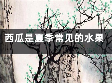 西瓜是夏季常见的水果