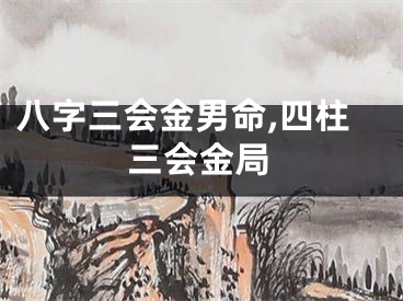 八字三会金男命,四柱三会金局
