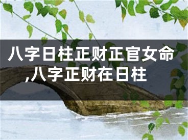 八字日柱正财正官女命,八字正财在日柱